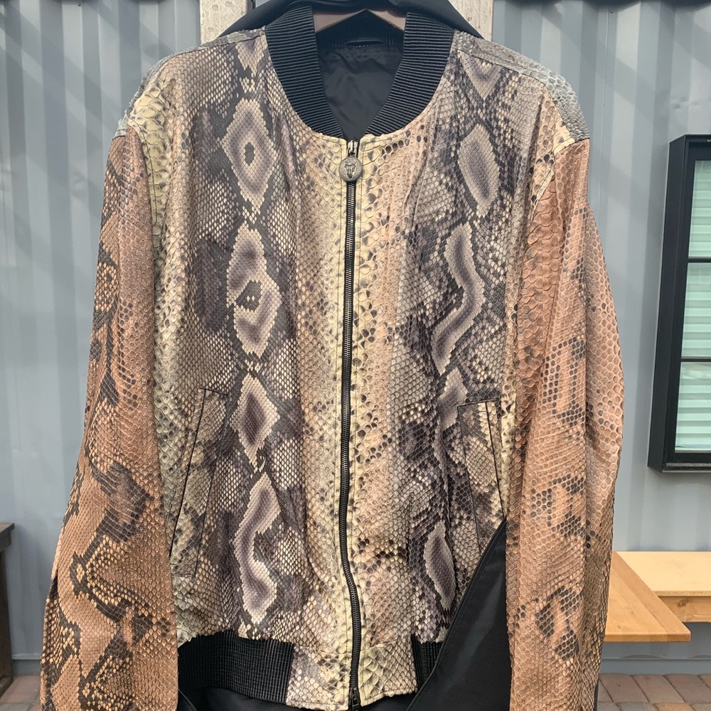 Roberto Cavalli - Real Python Men’s Varsity Jacket 1 of 3!